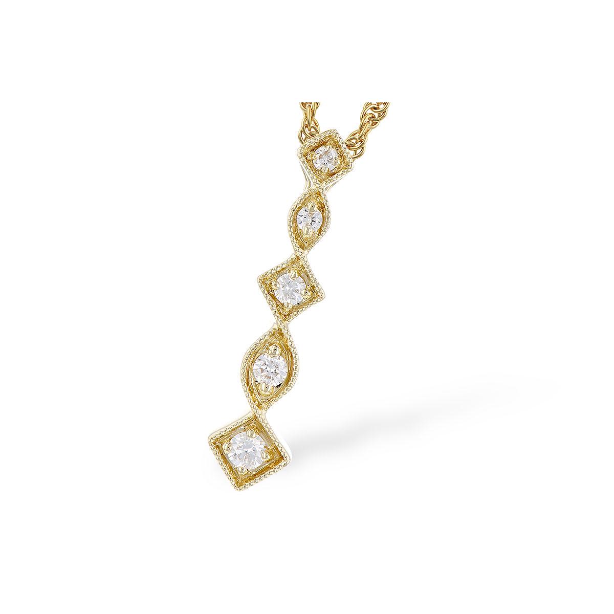 14KT Gold Necklace H300-07674 - Victoria Marie Jewelers